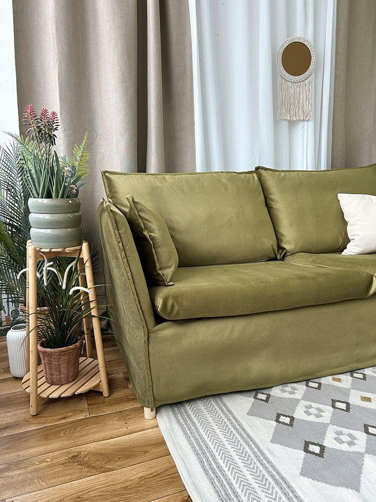 Ikea BACKSÄLEN 3-seat sofa with chaise longue cover