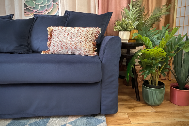Ikea HOLMSUND Three-seat sofa-bed cover (with 5 pillows covers)