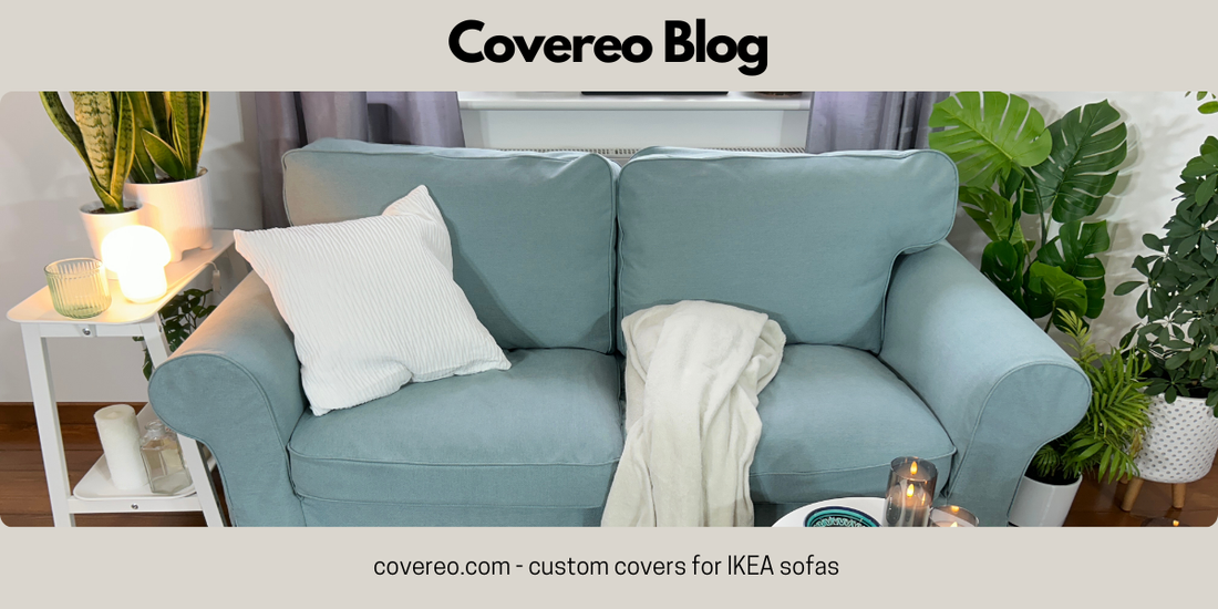 Ikea Ektorp sofa cover replacement in blue hue