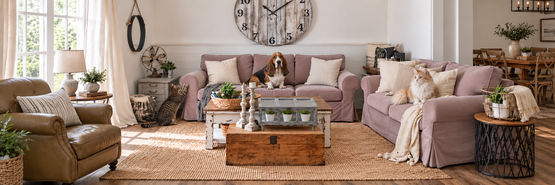 An Ektorp Slipcover for Cats, Claws and Everyday Fur