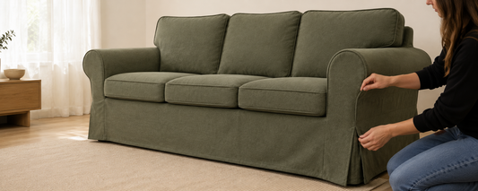 How to Put an Ektorp Sofa Cover On Without the Struggle