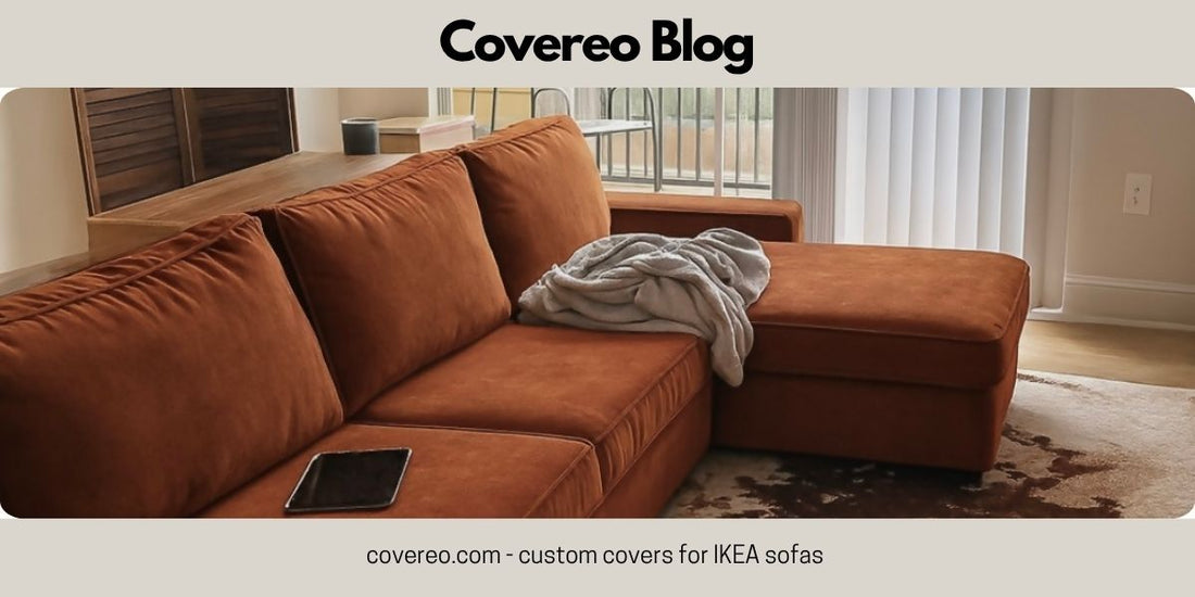 Kivik sofa cover orange