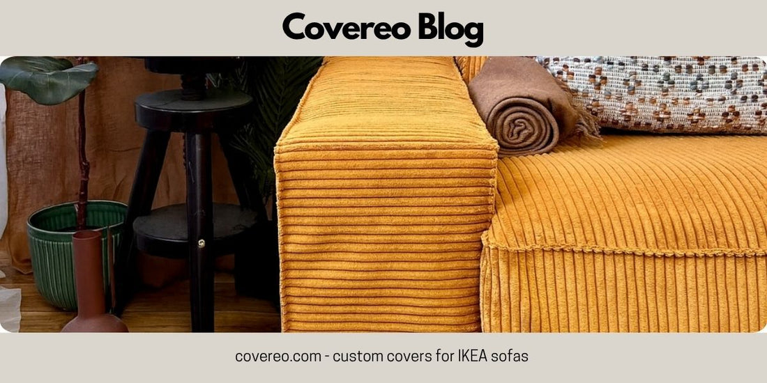 Yellow kivik sofa cover