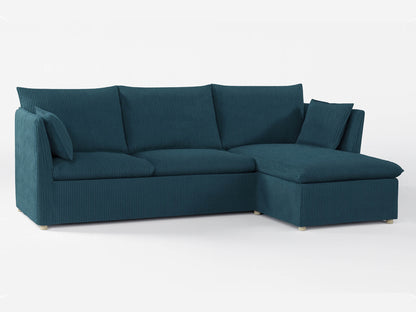 Ikea BACKSÄLEN 3-Sitzer Sofa mit Chaiselongue-Bezug