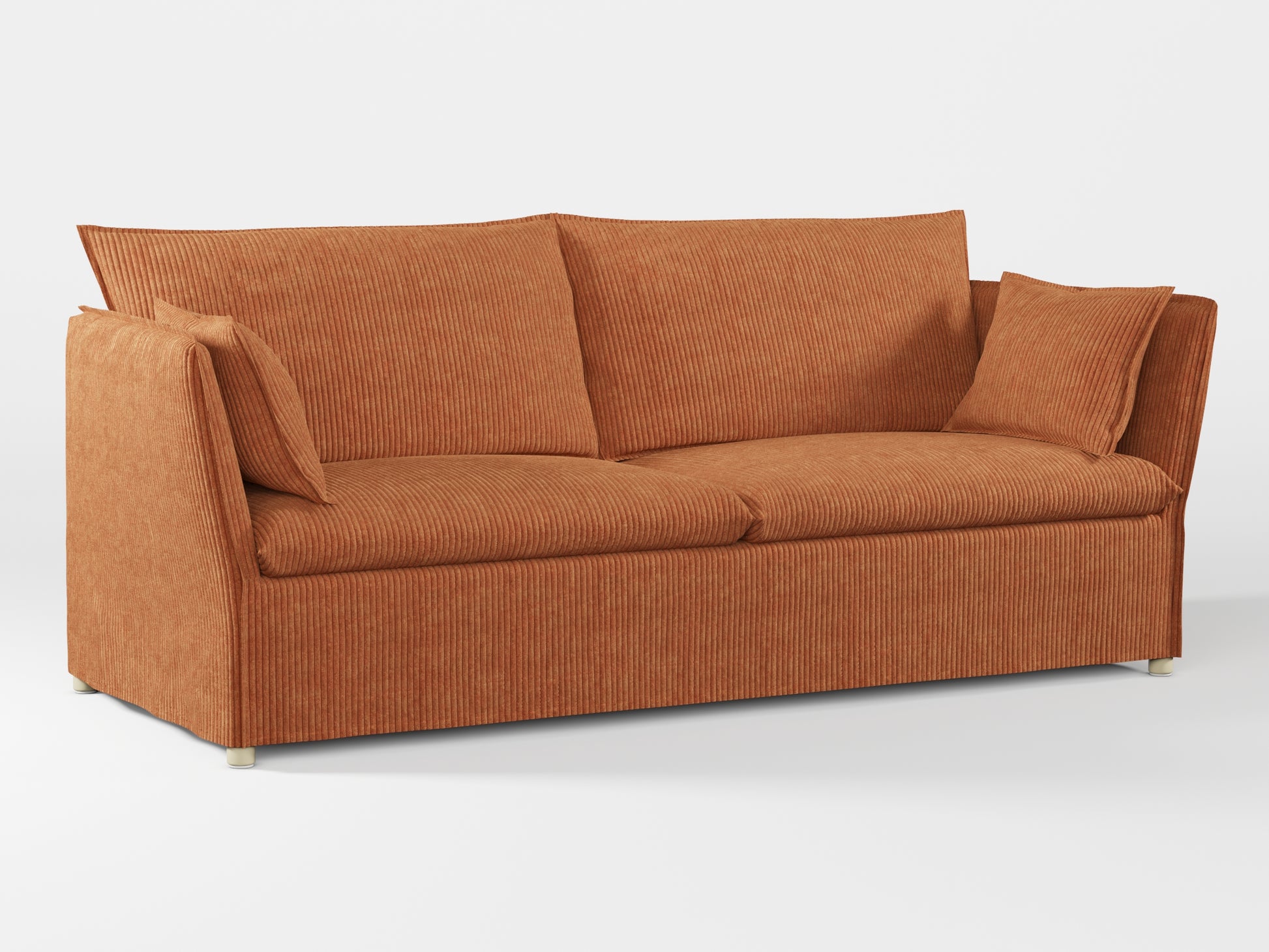 Ikea BACKSÄLEN 3-seat sofa cover made by Covereo in upholstery named COSY Autumn Leaves