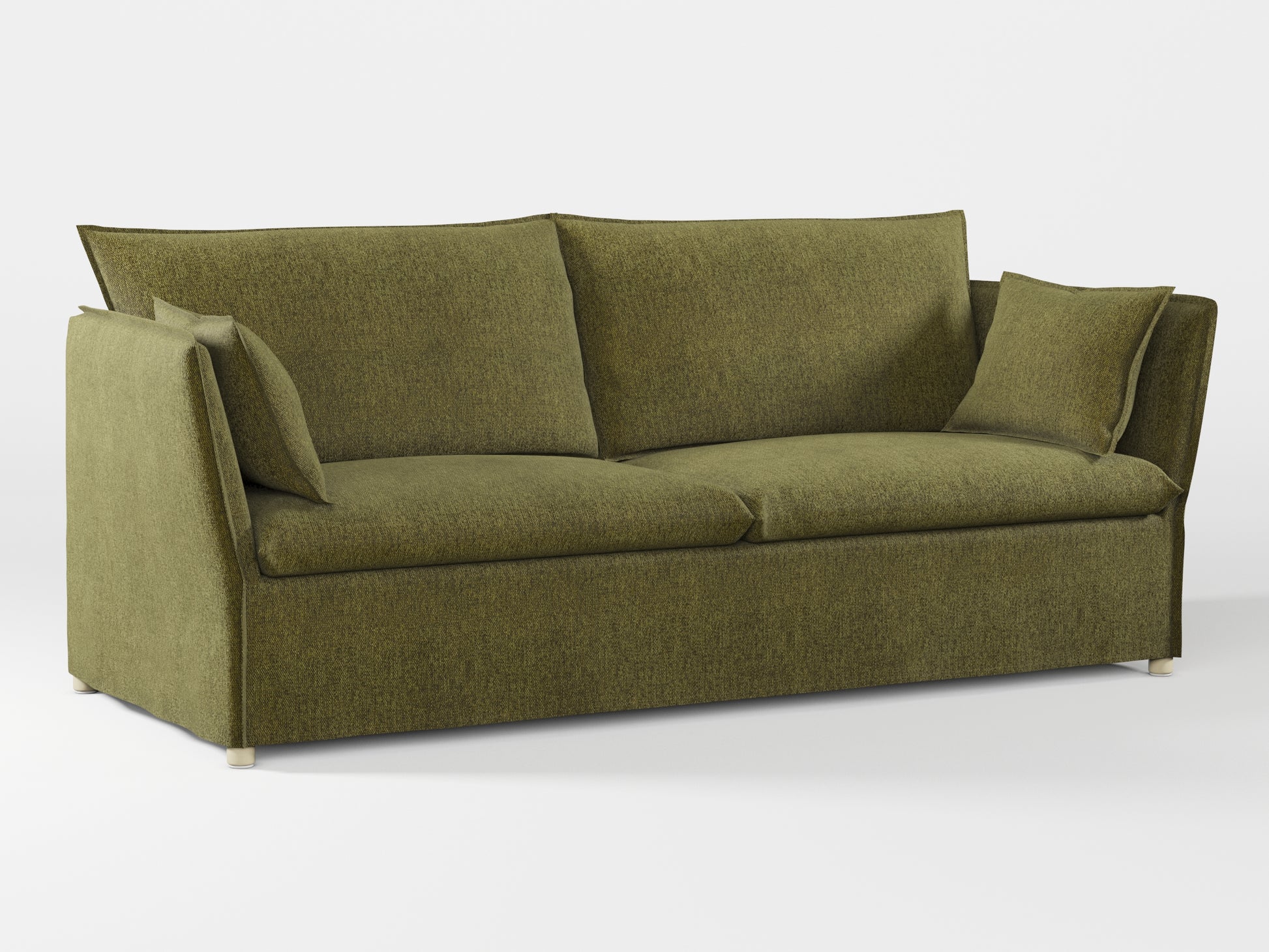 Ikea BACKSÄLEN 3-seat sofa cover made by Covereo in upholstery named MONTANA Khaki