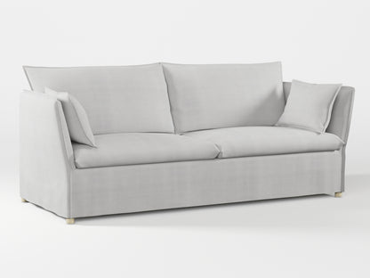 Ikea BACKSÄLEN 3-seat sofa cover made by Covereo in upholstery named TUNSO Grey One