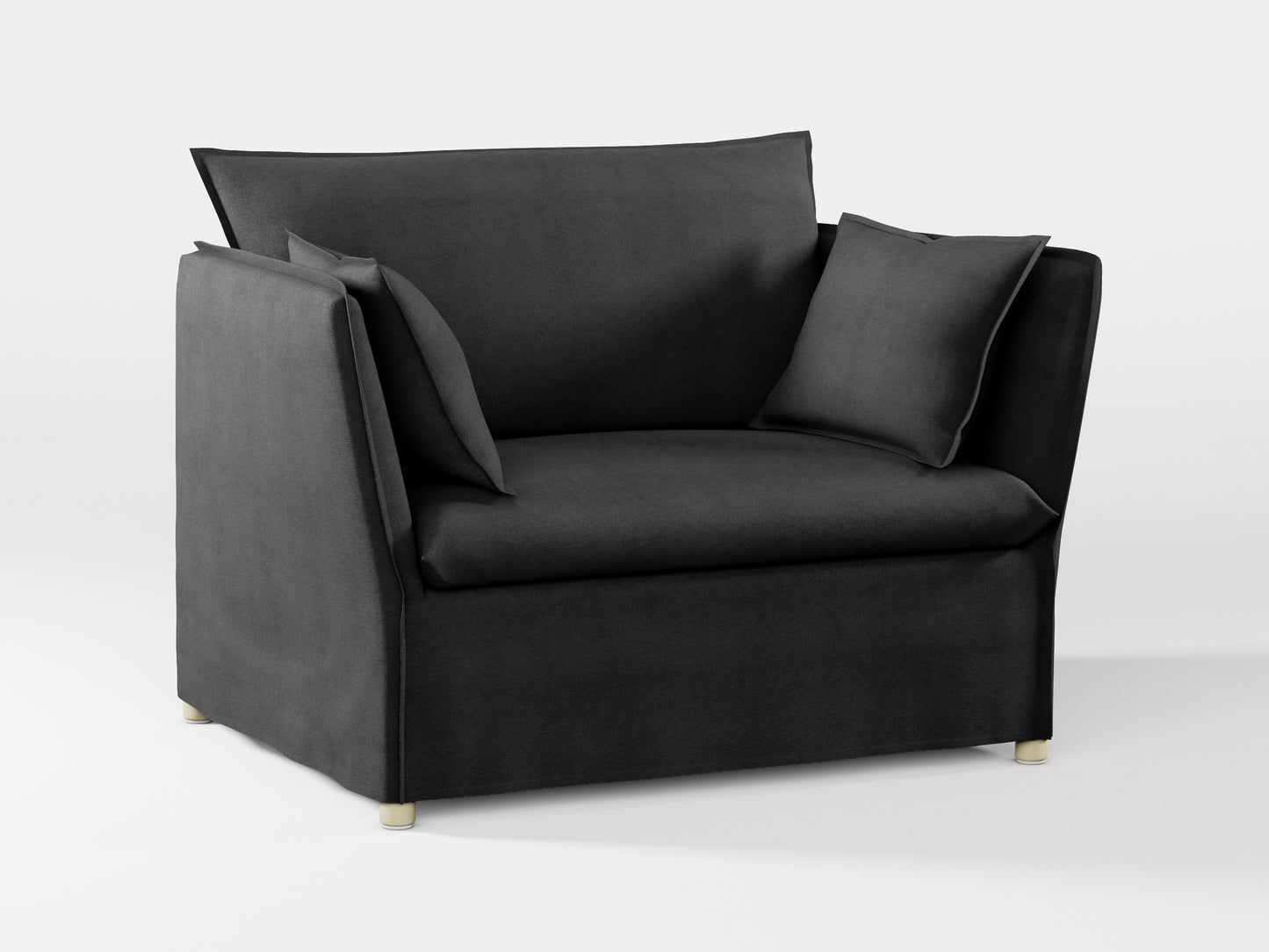 Ikea BACKSÄLEN 1,5-seat armchair cover made by Covereo in upholstery named OMON Night Trip