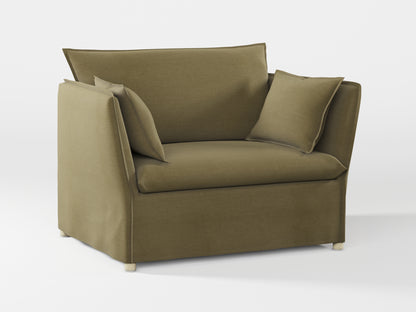 Ikea BACKSÄLEN 1,5-seat armchair cover made by Covereo in upholstery named PECADLY Wild Road