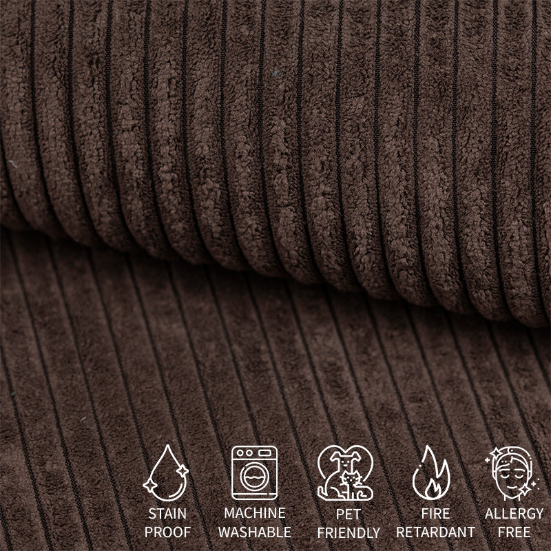 Sample of Upholstery Produced by Covereo Named COSY Dark Candy