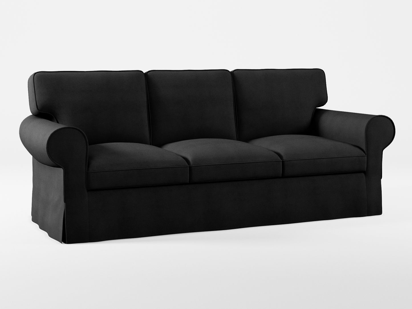 Ikea EKTORP 3-seat sofa cover made by Covereo in upholstery named OMON Night Trip