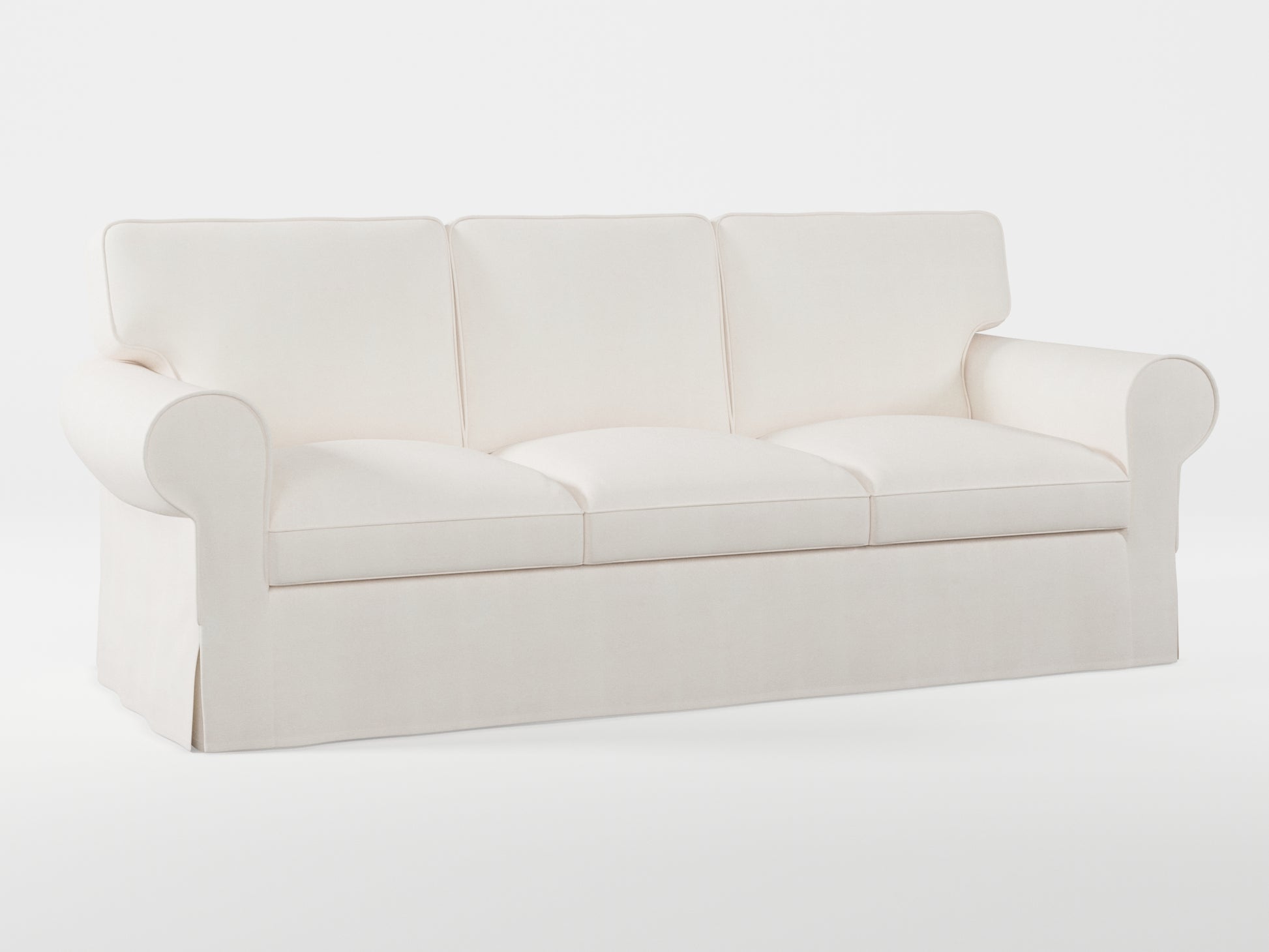 Ikea EKTORP 3-seat sofa cover made by Covereo in upholstery named TUNSO Nude One