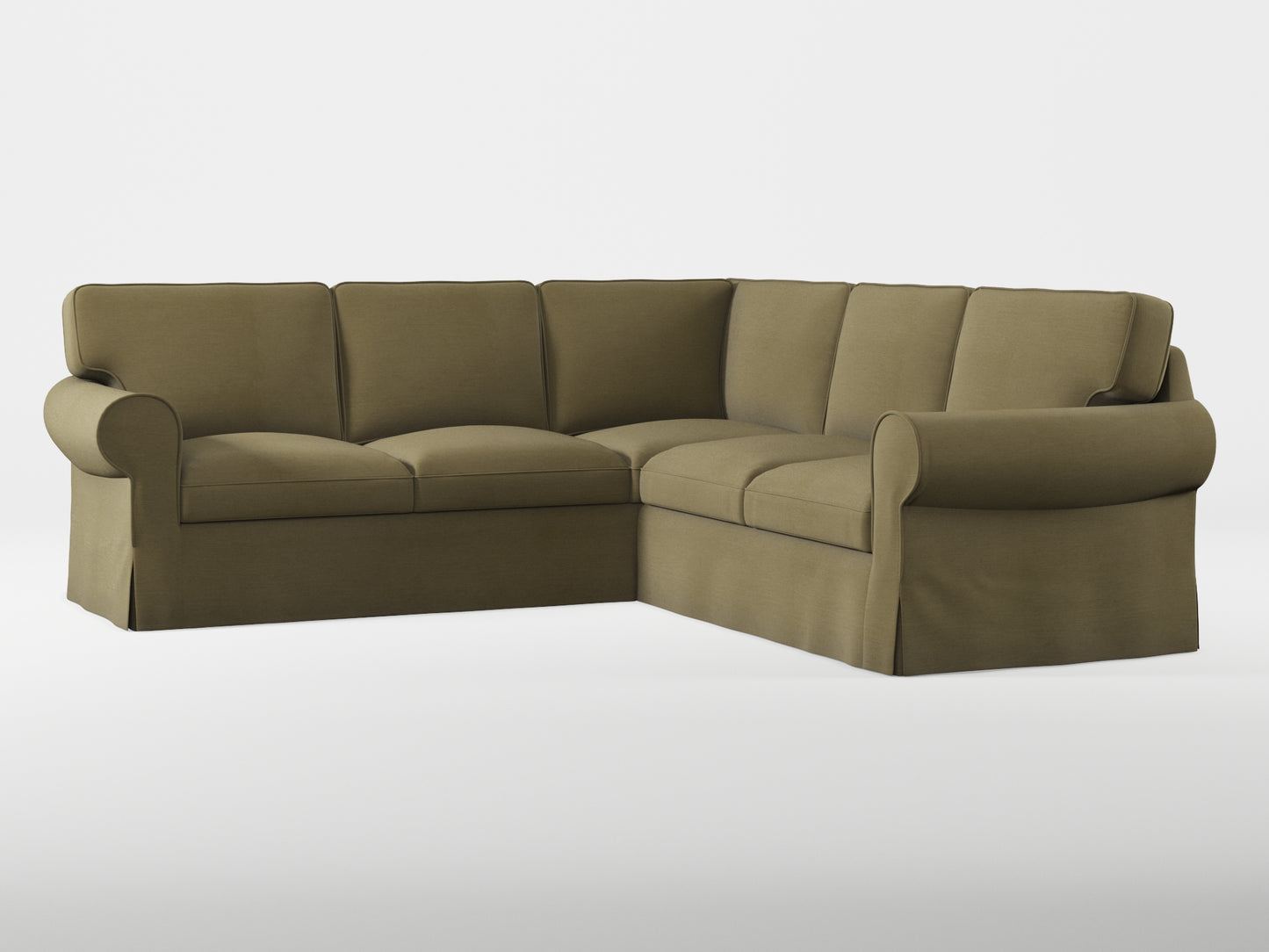 Ikea EKTORP Corner sofa, 4-seat cover made by Covereo in upholstery named PECADLY Wild Road