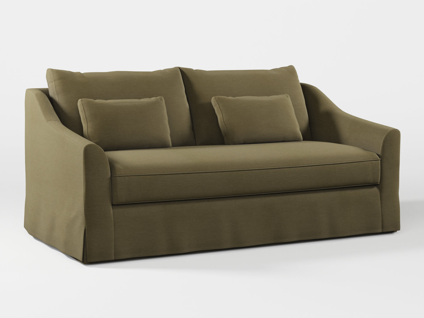 Ikea FARLOV 2-seat sofa cover (with pillows covers) made by Covereo in upholstery named PECADLY Wild Road