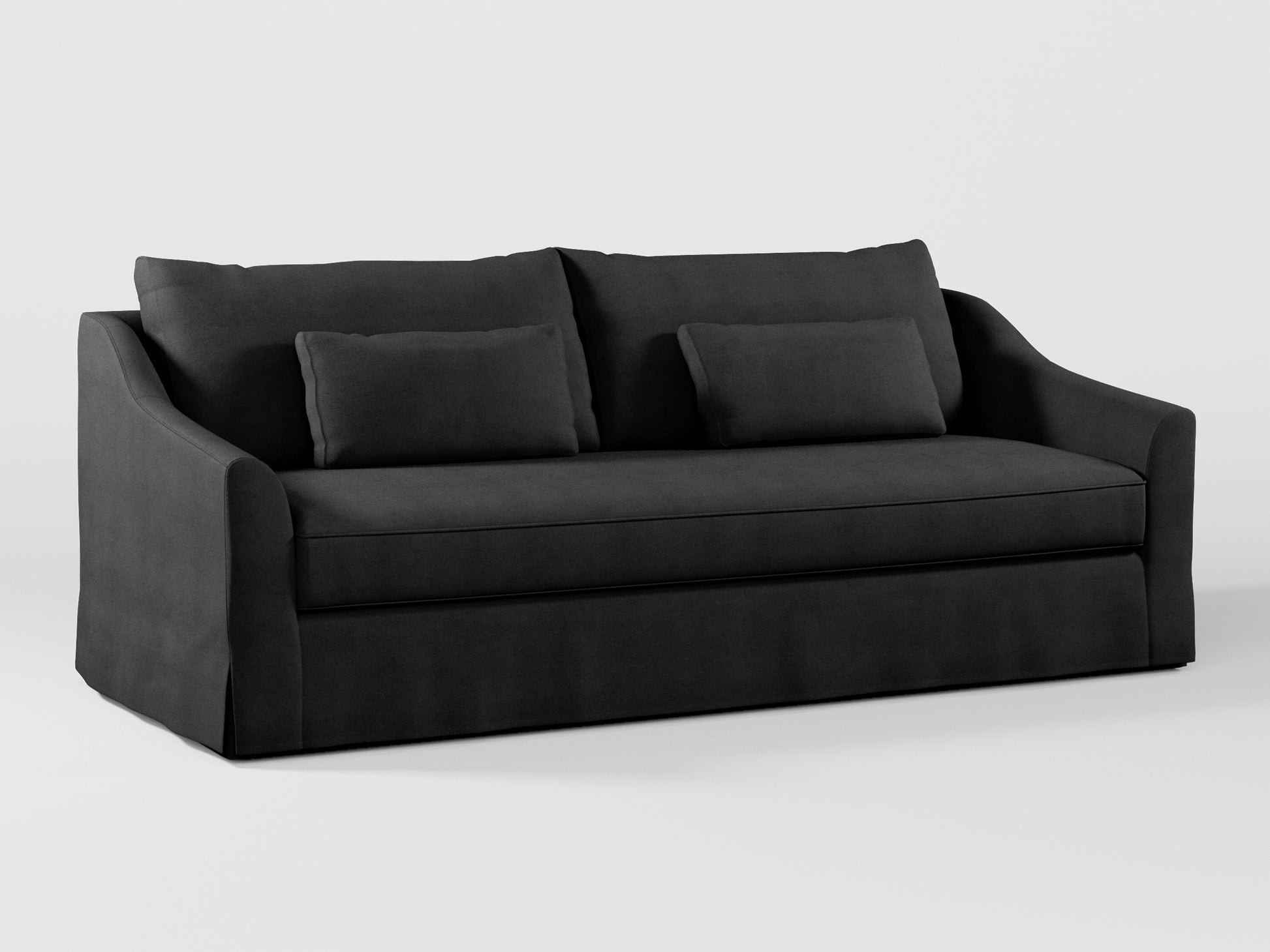 Ikea FARLOV 3-seat sofa cover (with pillows covers) made by Covereo in upholstery named OMON Night Trip