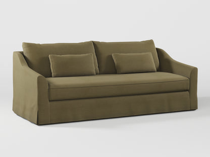 Ikea FARLOV 3-seat sofa cover (with pillows covers) made by Covereo in upholstery named PECADLY Wild Road