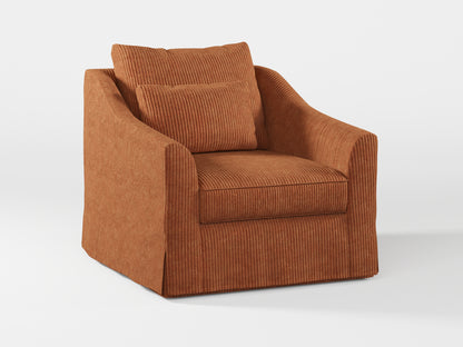 Ikea FARLOV Armchair cover (with pillow cover) made by Covereo in upholstery named COSY Autumn Leaves