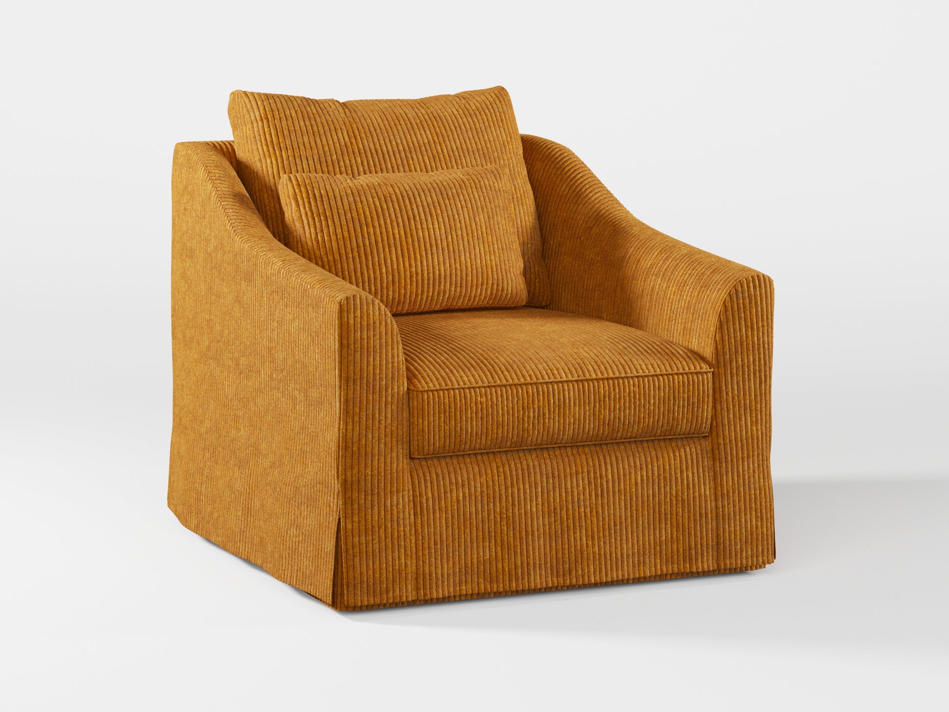 Ikea FARLOV Armchair cover (with pillow cover) made by Covereo in upholstery named COSY Honeymoon