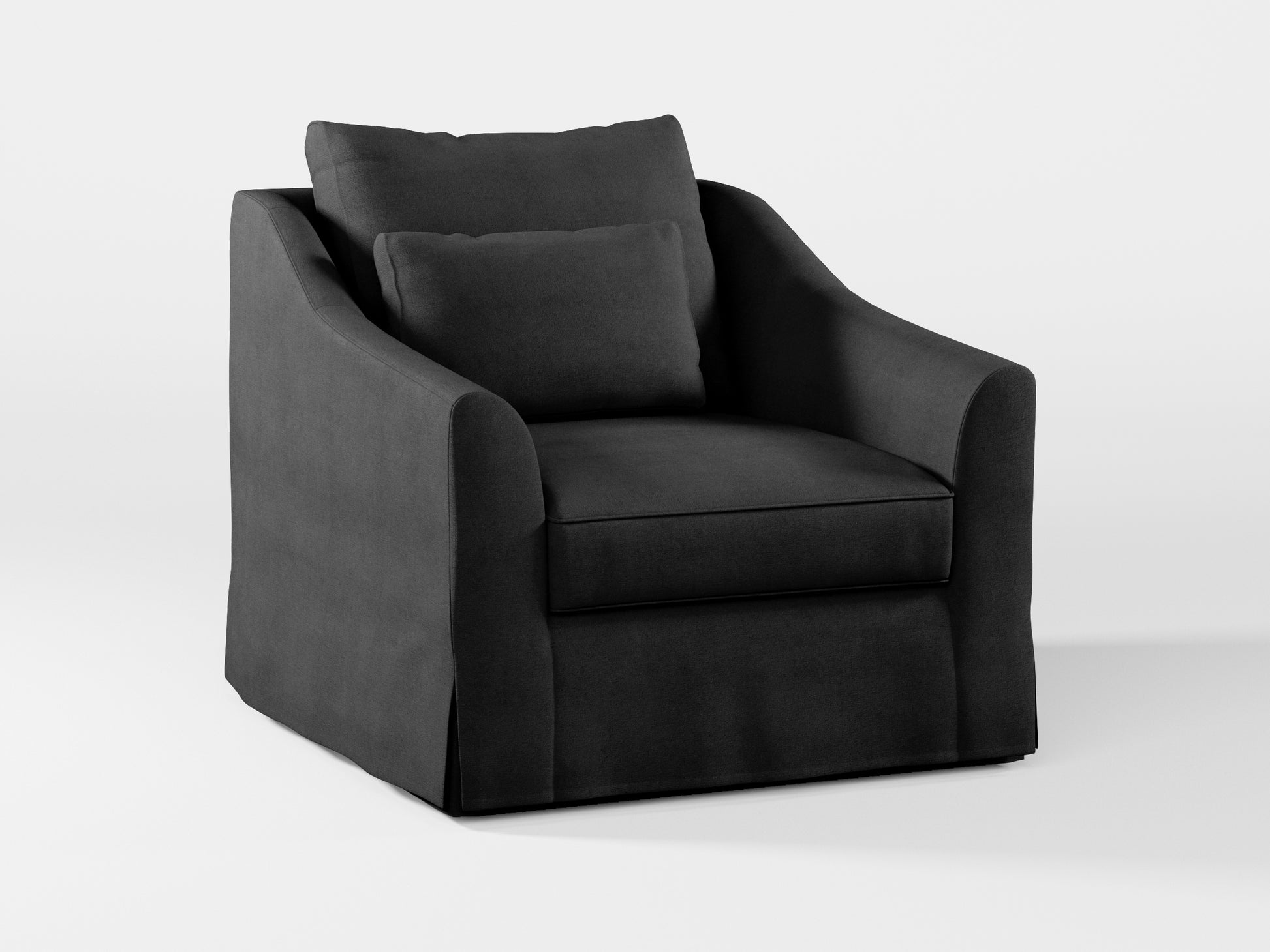 Ikea FARLOV Armchair cover (with pillow cover) made by Covereo in upholstery named OMON Night Trip