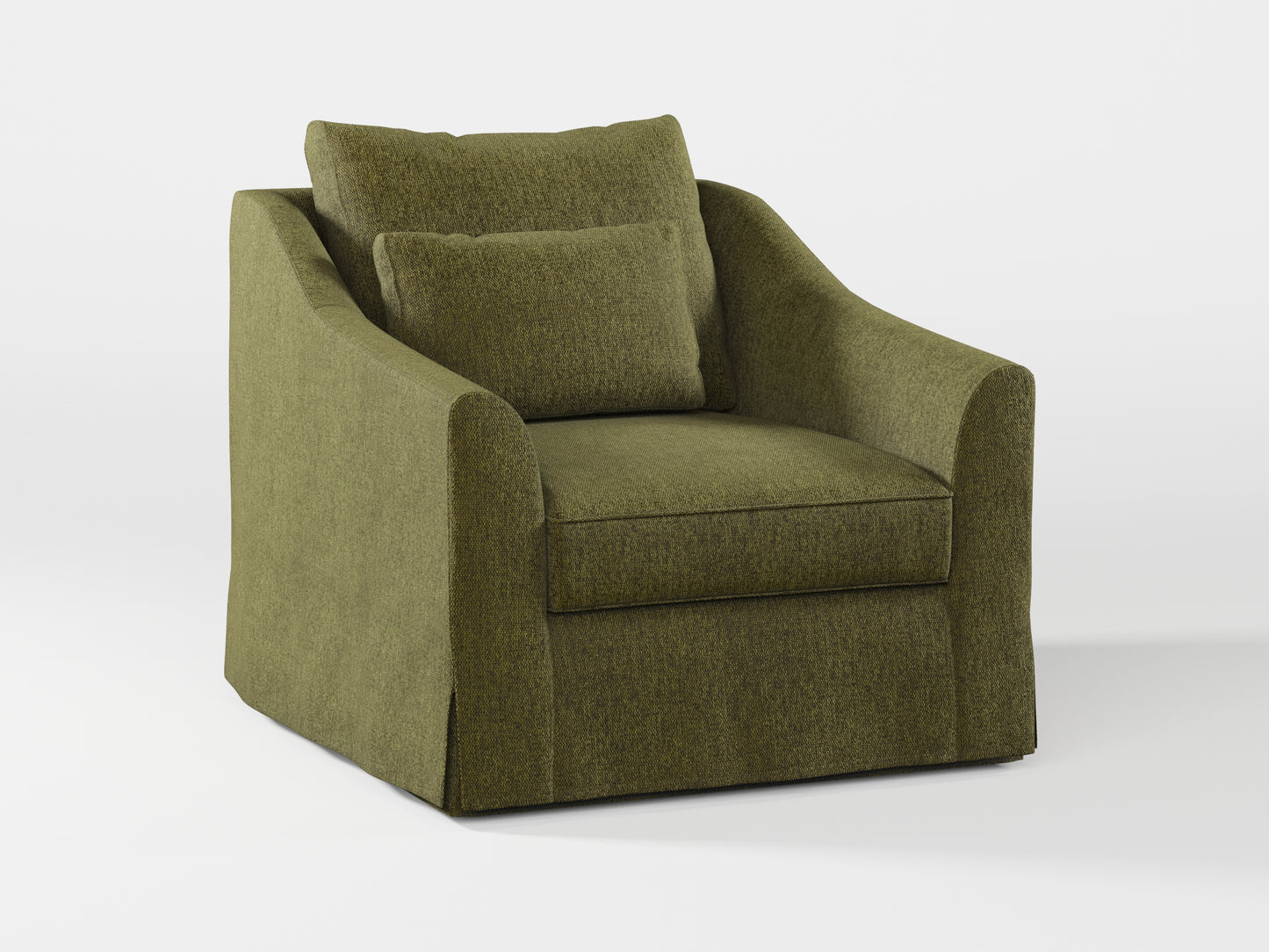 Ikea FARLOV Armchair cover (with pillow cover) made by Covereo in upholstery named MONTANA Khaki