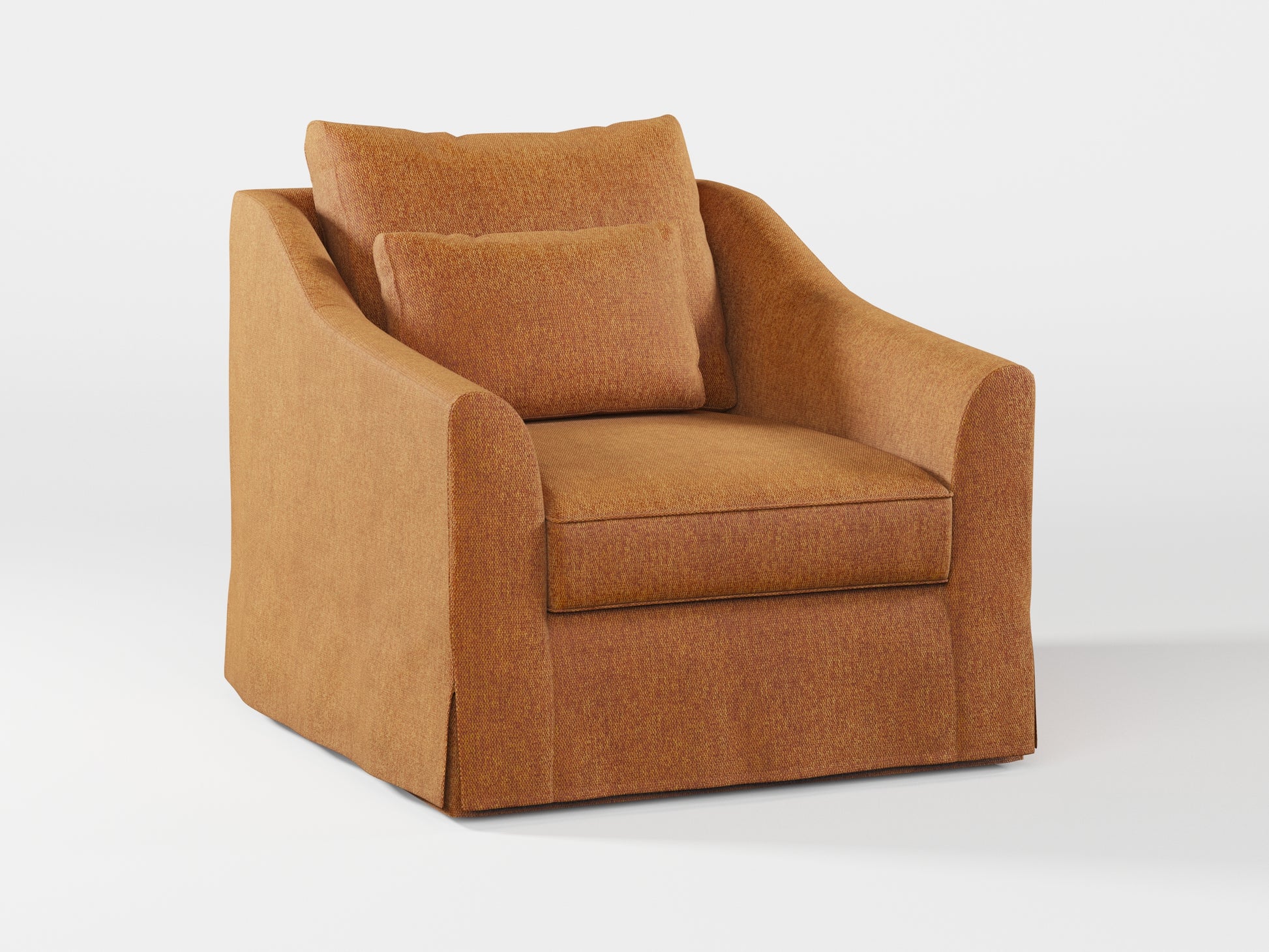 Ikea FARLOV Armchair cover (with pillow cover) made by Covereo in upholstery named MONTANA Sly Fox