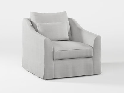 Ikea FARLOV Armchair cover (with pillow cover) made by Covereo in upholstery named TUNSO Grey One