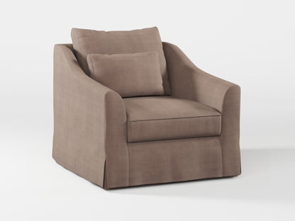 Ikea FARLOV Armchair cover (with pillow cover) made by Covereo in upholstery named TUNSO Nude Five