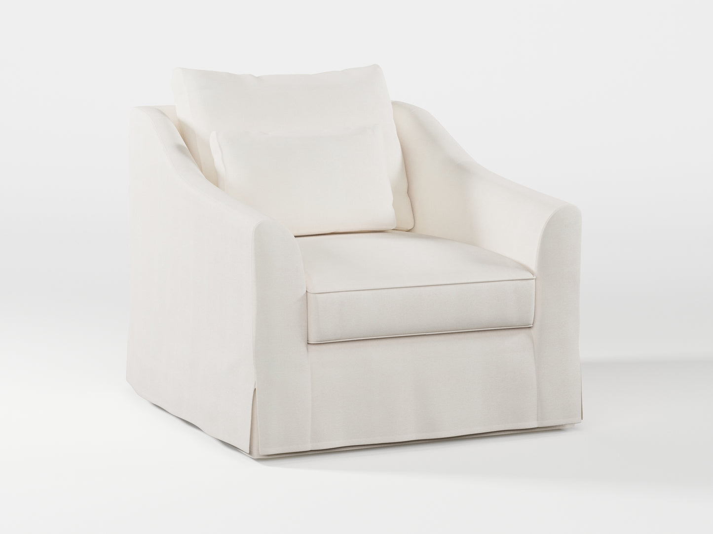 Ikea FARLOV Armchair cover (with pillow cover) made by Covereo in upholstery named TUNSO Nude One