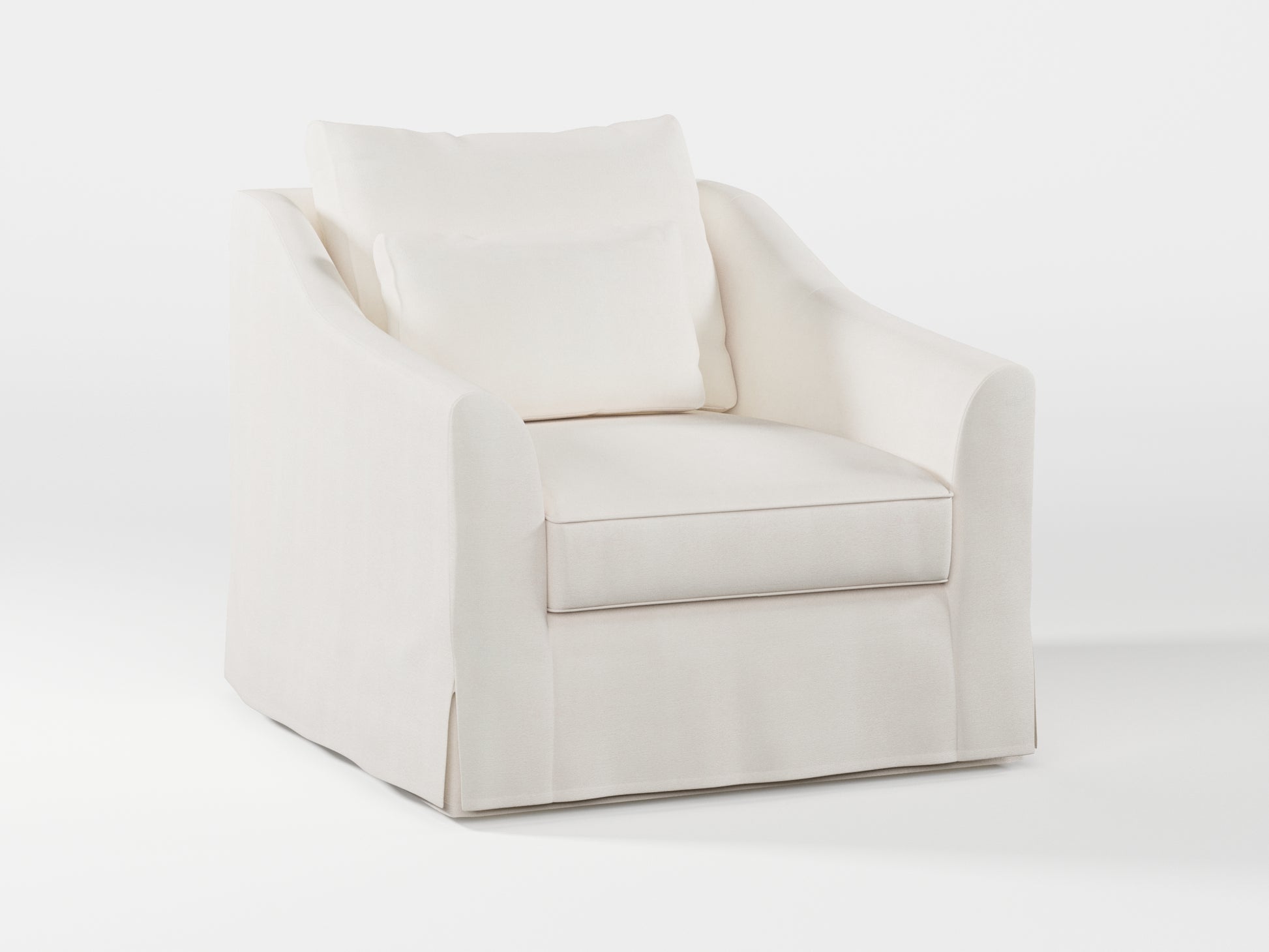 Ikea FARLOV Armchair cover (with pillow cover) made by Covereo in upholstery named TUNSO Nude One