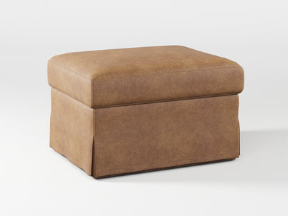 Ikea FARLOV Footstool cover made by Covereo in upholstery named ECONUBUCK Medium