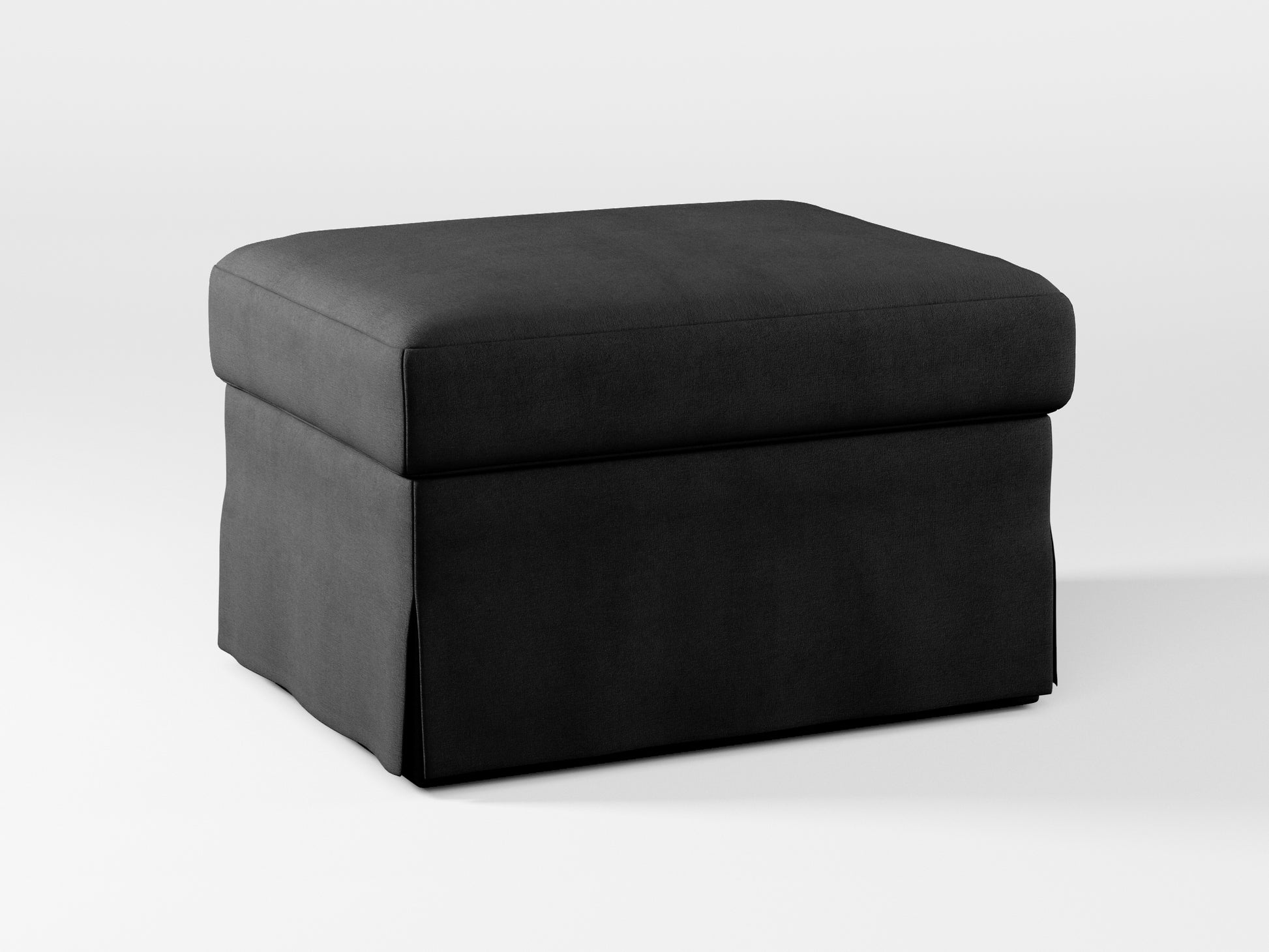 Ikea FARLOV Footstool cover made by Covereo in upholstery named OMON Night Trip