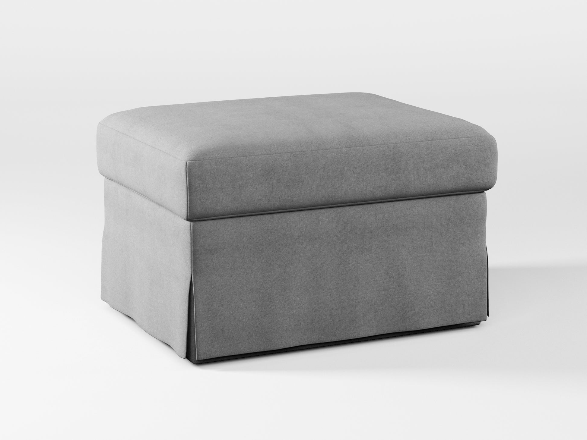 Ikea FARLOV Footstool cover made by Covereo in upholstery named OMON Rocky Fjords