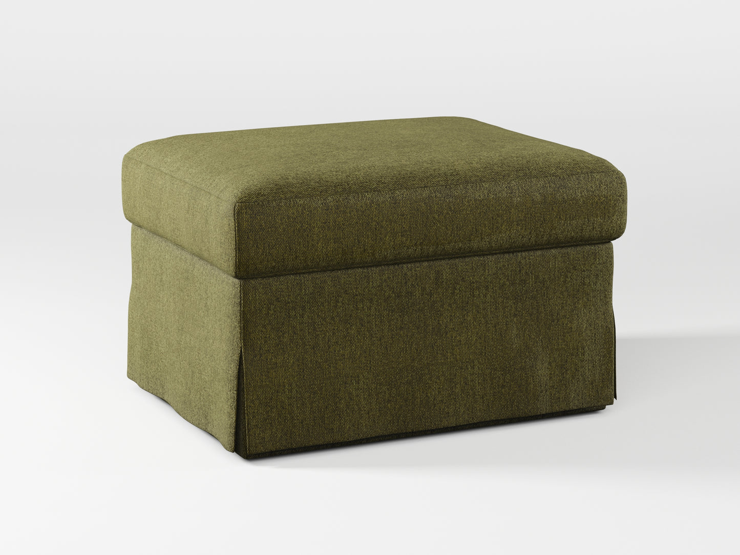 Ikea FARLOV Footstool cover made by Covereo in upholstery named MONTANA Khaki