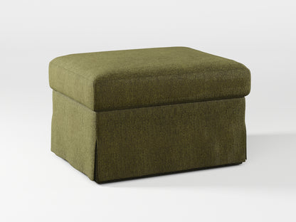 Ikea FARLOV Footstool cover made by Covereo in upholstery named MONTANA Khaki