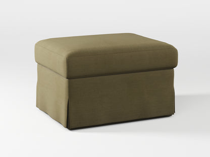 Ikea FARLOV Footstool cover made by Covereo in upholstery named PECADLY Wild Road