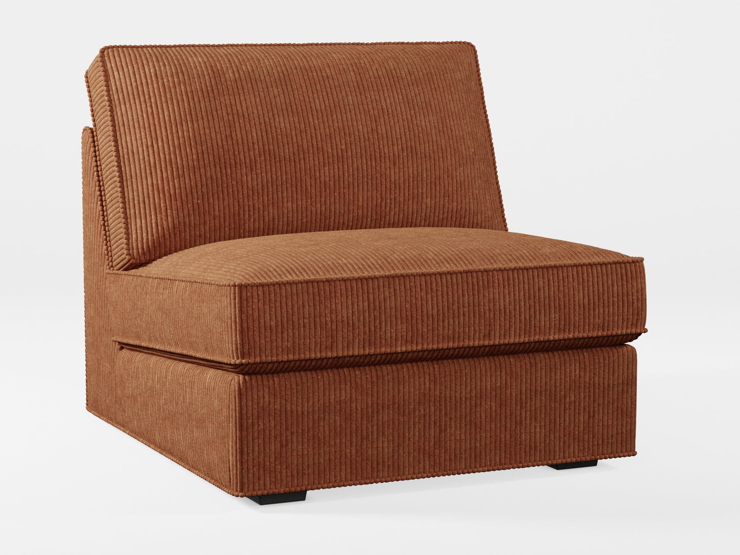 Ikea KIVIK 1-seat sofa-bed made by Covereo in upholstery named COSY Chestnut