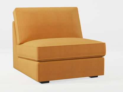 Ikea KIVIK 1-seat sofa-bed made by Covereo in upholstery named OMON Classic Mustard