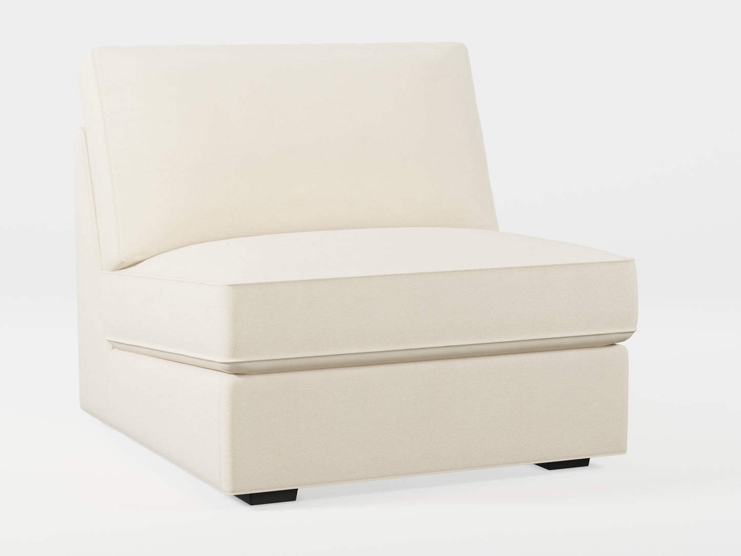 Ikea KIVIK 1-seat sofa-bed made by Covereo in upholstery named OMON Natural Beige