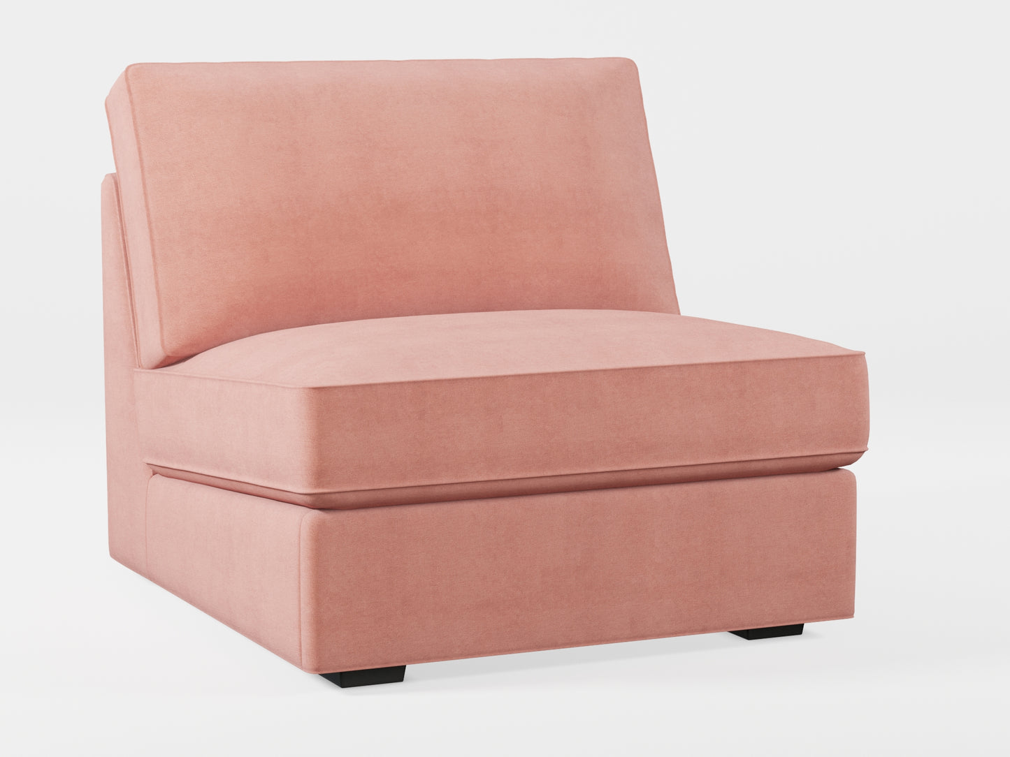 Ikea KIVIK 1-seat sofa-bed made by Covereo in upholstery named OMON Powder Rose