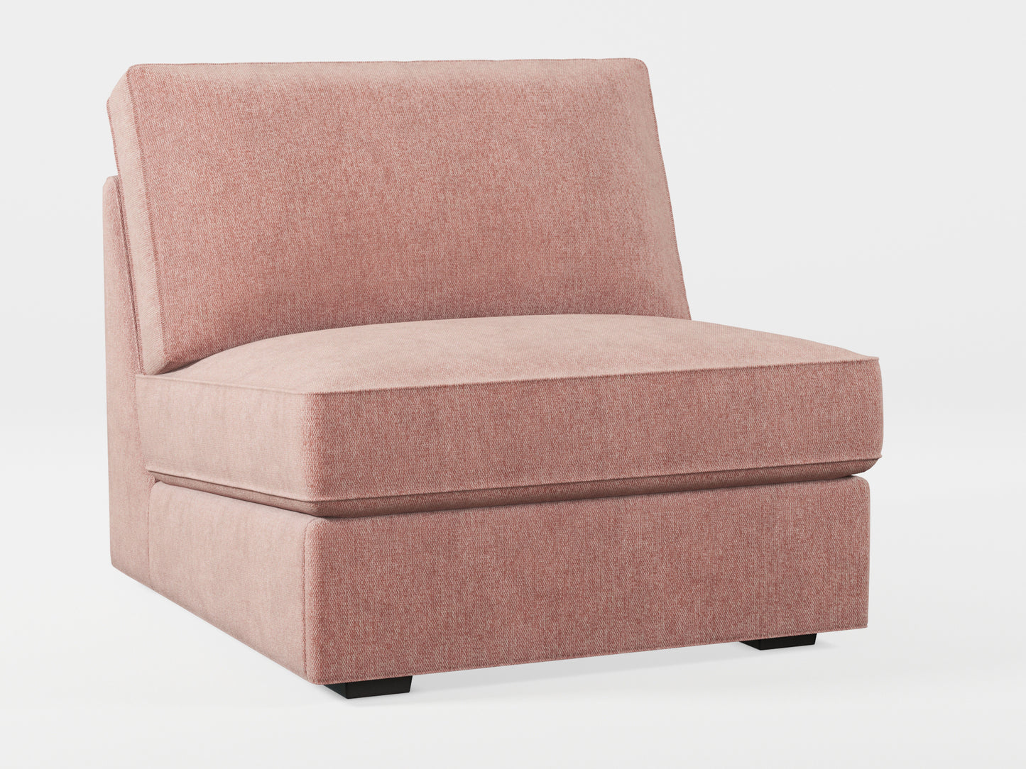 Ikea KIVIK 1-seat sofa-bed made by Covereo in upholstery named MONTANA Pink Stone