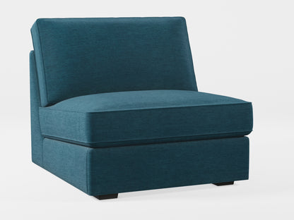 Ikea KIVIK 1-seat sofa-bed made by Covereo in upholstery named PECADLY Ocean Blue