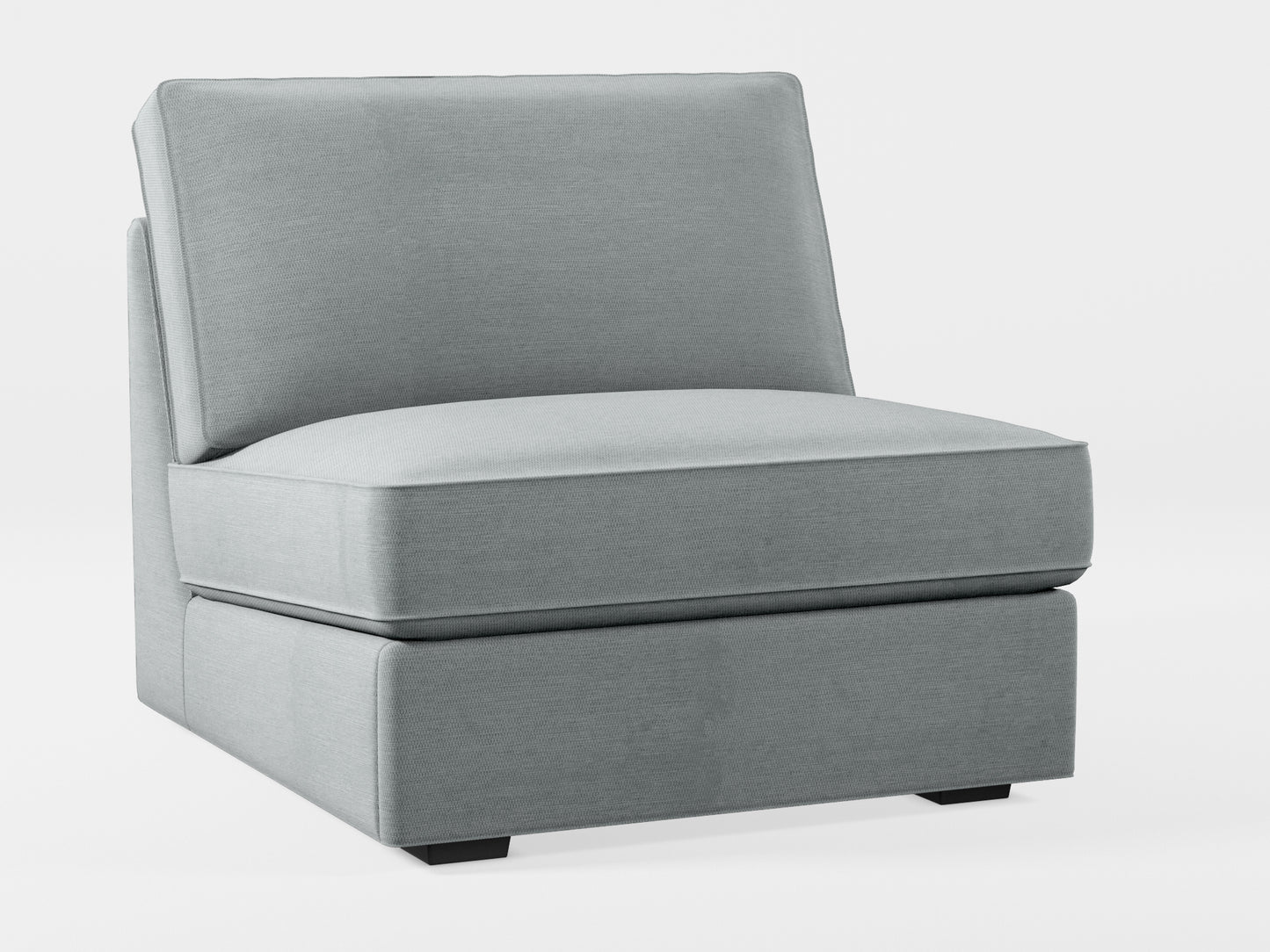 Ikea KIVIK 1-seat sofa-bed made by Covereo in upholstery named PECADLY Pebble Grey