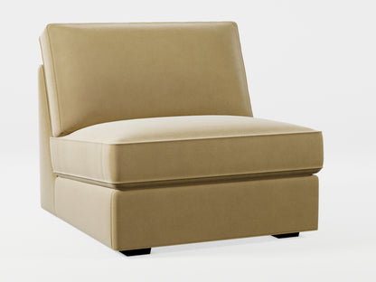 Ikea KIVIK 1-seat sofa-bed made by Covereo in upholstery named VELVET Golden Hour