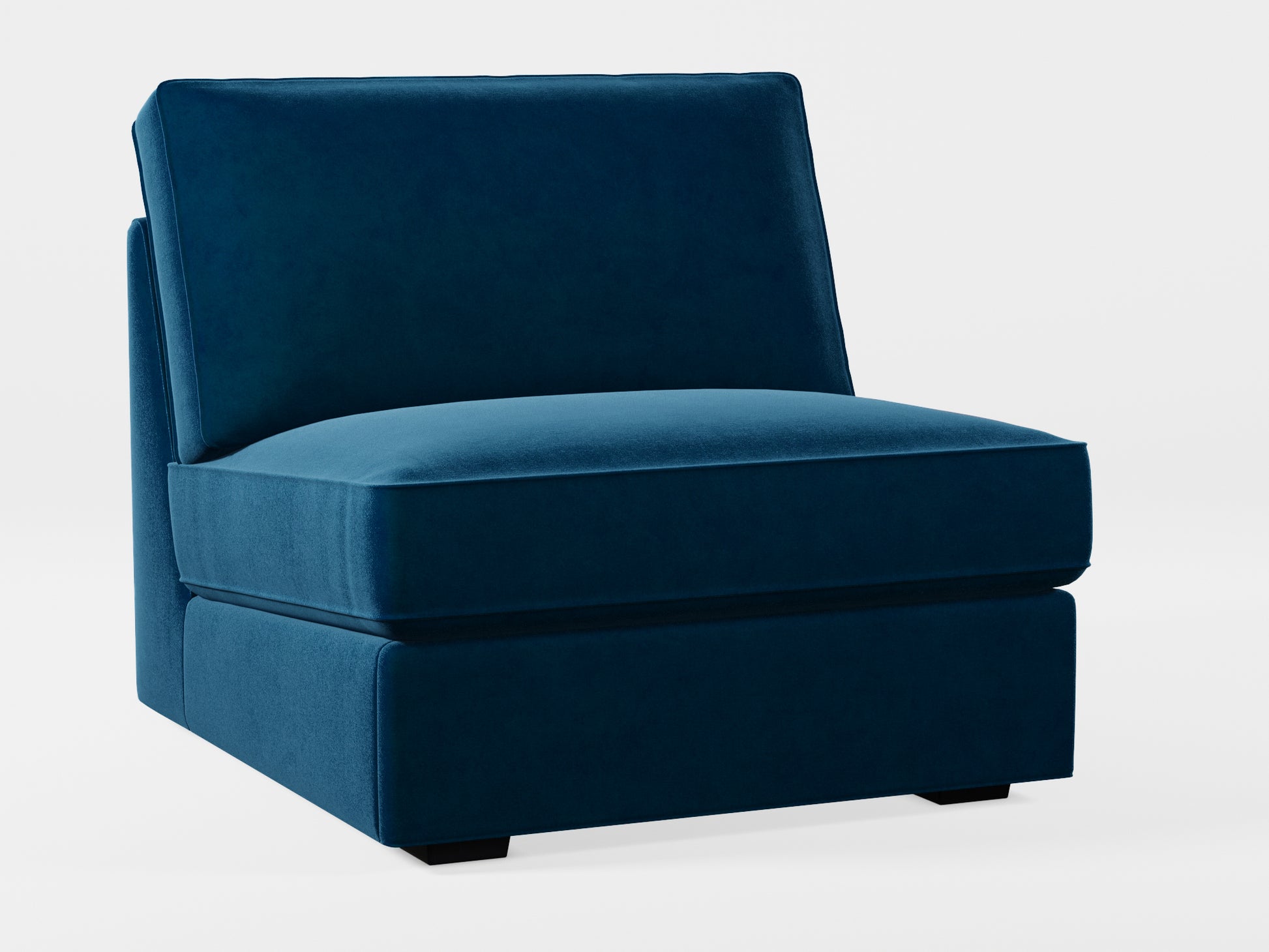 Ikea KIVIK 1-seat sofa-bed made by Covereo in upholstery named VELVET In the Navy