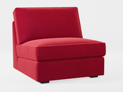 Ikea KIVIK 1-seat sofa-bed made by Covereo in upholstery named VELVET Intense Red