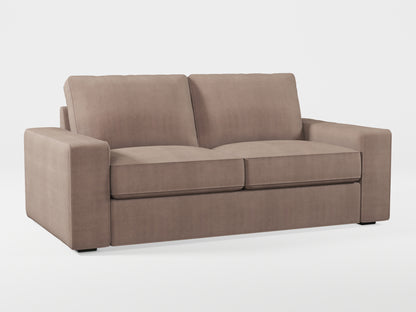 Ikea KIVIK 2-seat sofa cover made by Covereo in upholstery named TUNSO Nude Five