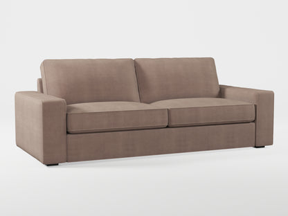 Ikea KIVIK 3-seat sofa cover made by Covereo in upholstery named TUNSO Nude Five