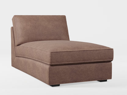 Ikea KIVIK chaise longue cover made by Covereo in upholstery named ECONUBUCK Dark