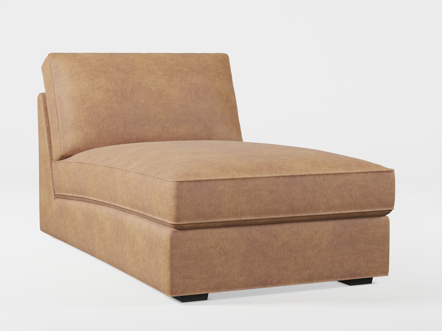 Ikea KIVIK chaise longue cover made by Covereo in upholstery named ECONUBUCK Medium