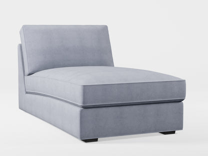 Ikea KIVIK chaise longue cover made by Covereo in upholstery named OMON Industrial Grey